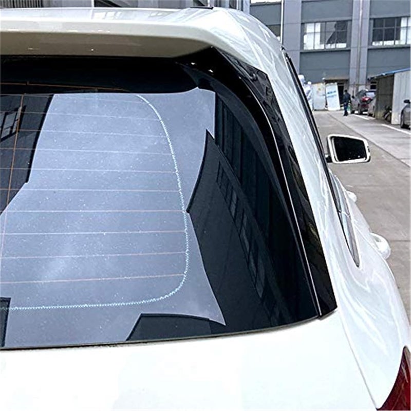 DEMULAX Gloss Black Rear Window Side Spoiler Wing - Image 3