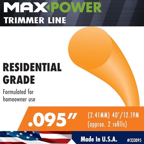 Maxpower 333095 Residential Grade Round .095-Inch Trimmer Line 40-Foot Length Orange - Image 2