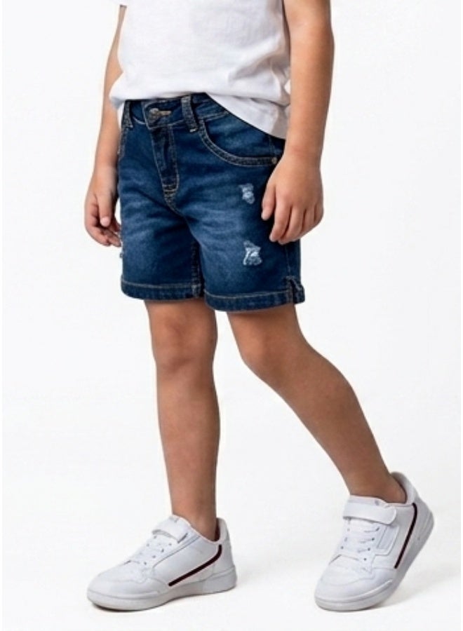 BEBO Boys' denim shorts with a modern and stylish design - Image 2