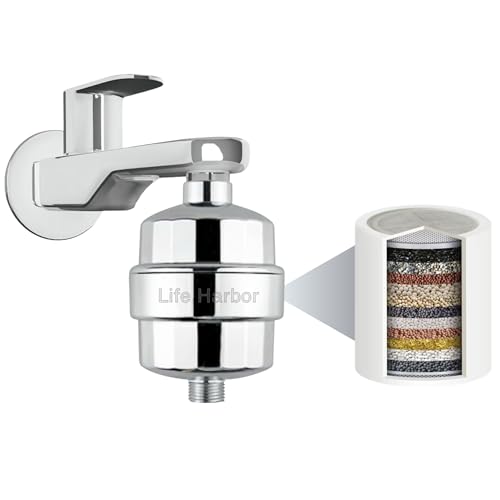 Lifeharbor Life Harbor 15-Stage Tap & Shower Filter (Eco) | India’s Most Effective Hard Water Softener | 2X Active Media (KDF-55, FOF, Carbon) | Hard Water Softener for Bathroom | Fits All Taps & Showers - Image 1