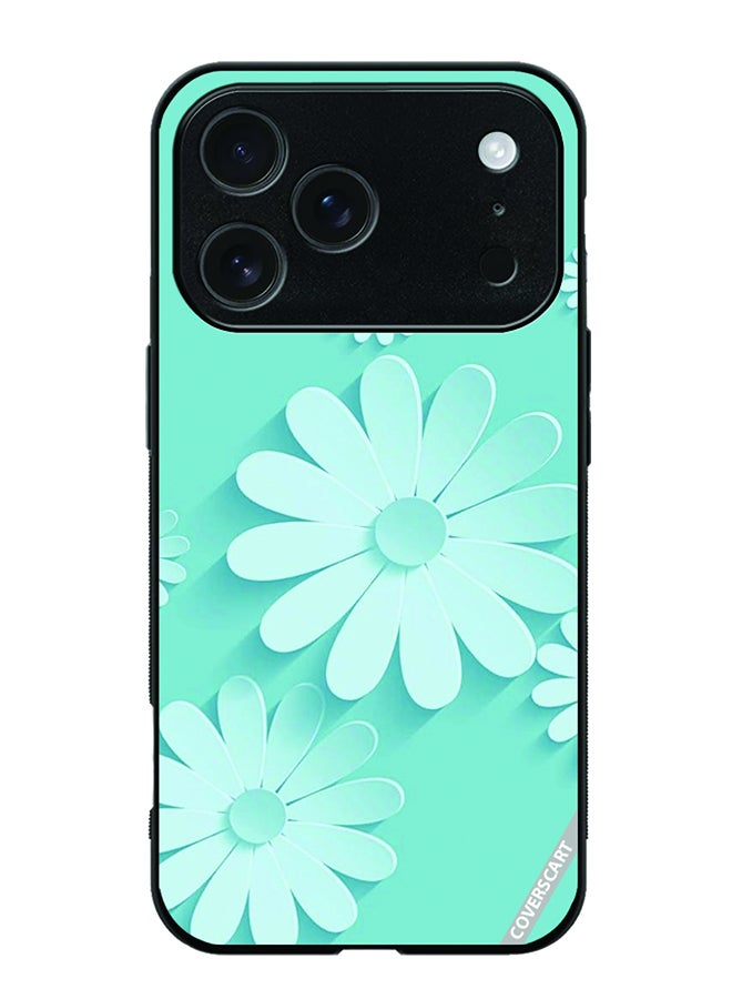 COVERSCART Protective Case Cover For Apple iPhone 17 Pro Max Flower Design Green