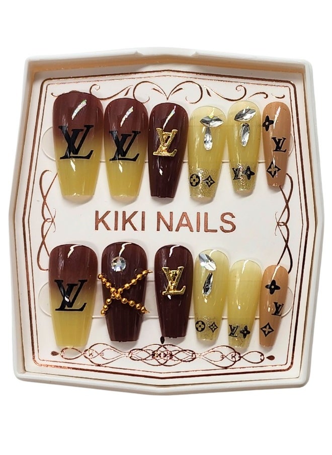 KIKI False Nails -12Pieces Multicolour 