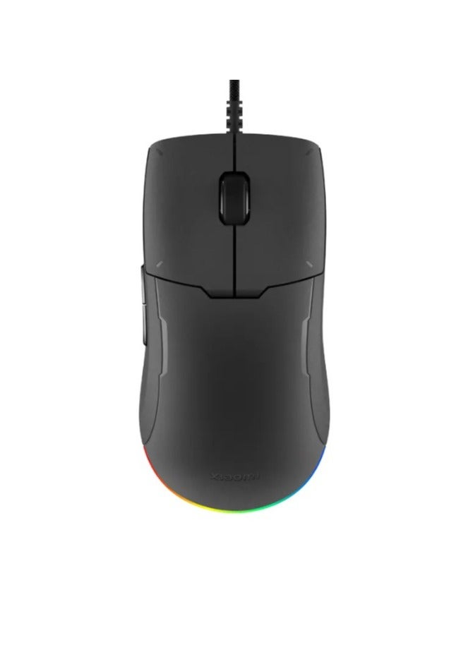 Xiaomi Gaming Mouse Lite | RGB Ambient Light 5 Level DPI TTC Micro Switch | IP54 Ergonomic Curved | Lightweight | Black - Image 1