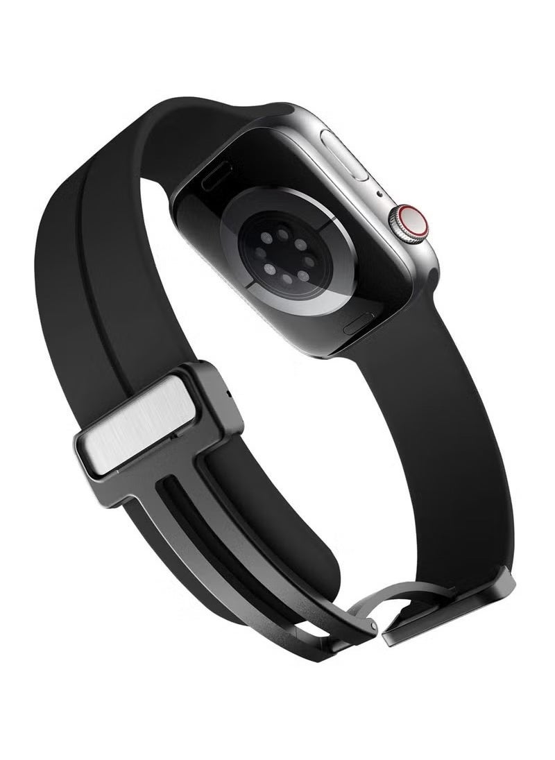 ELTRAZONE Apple Watch Band Compatible with 45mm and 49mm Sizes – Quick Release Soft Silicone Sport Watch Band for Men – Skin-Friendly, Lightweight, and Durable Replacement Strap – Ideal for Sports, Fitness, and Daily Wear – Available in Colors - Image 3