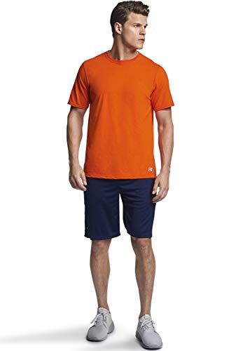 Russell Athletic Men's Essenital Men's Short Sleeve Tee Shirt, Burnt Orange, XL - Image 2