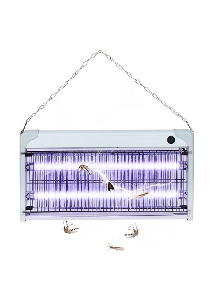 في ماكس قاتل حشرات كهربائي داخلي LED بطول 51.6 سم، قاتل حشرات وذباب وطارد للبعوض، 30 واط قابل للتعليق، سهل التنظيف، صينية قابلة للغسل، مناسب للسوبر ماركت والمطاعم والمطابخ (30 واط - 51.6 سم) - Image 2