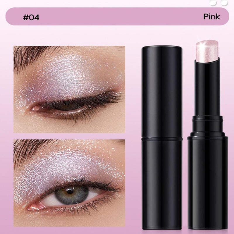 Pencil Eyeshadow Stick | Jelly Shimmer Crayon - Eye Brightener Stick,for School Party Night Out Date Wedding Travel Vacation Stage Work Casual - Image 4