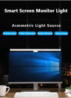 Alruht Computer Monitor Light, 50cm Monitor Lamp with Touch Sensor, Eye Caring No Screen Glare, Dimmable and 3 Color Temperature Computer LED Light, White  - Image 3