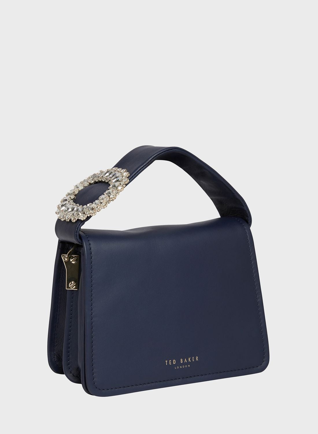 NIASINA Bow Detail Mini Cross Body Bag, Black: Handbags
