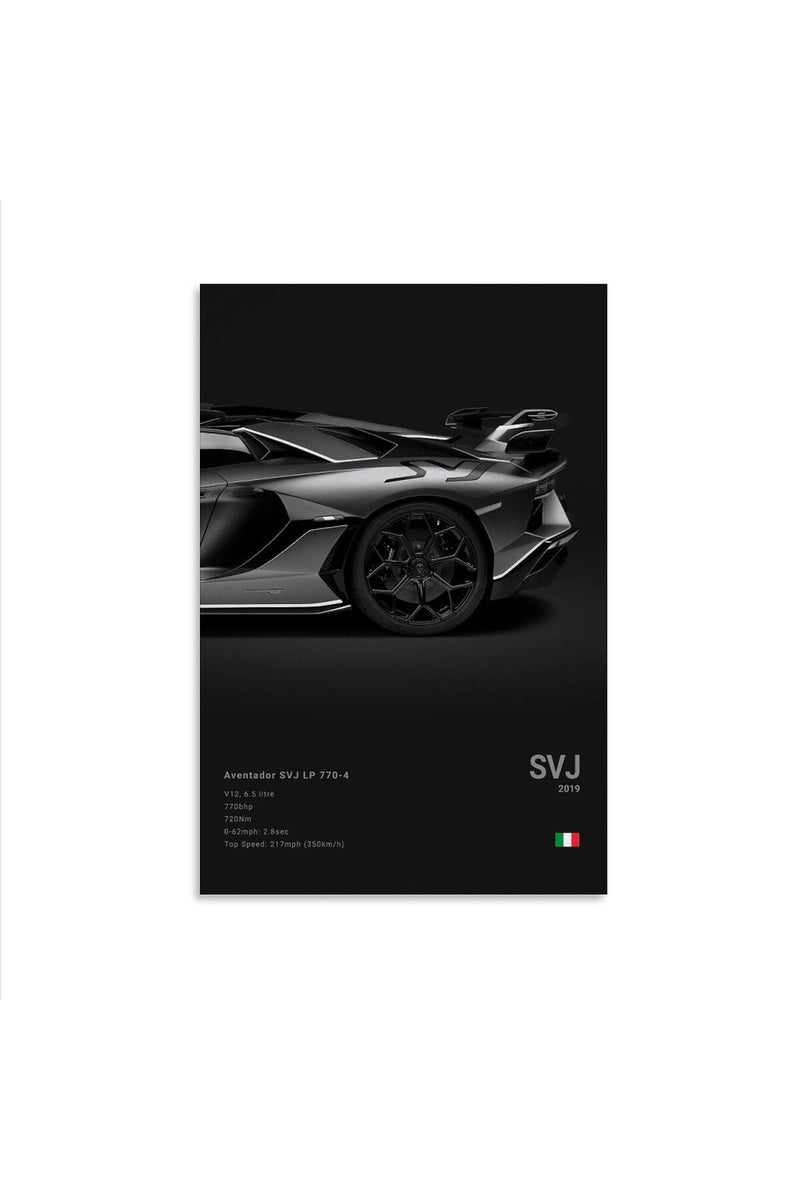 Dujoi Car Poster Supercar Posters Car Wall Art Muscle Car Posters Car Canvas Wall Art Car Pictures Car Wall Decor Car Room Decor Unframe-style 12x18inch(30x45cm) - Image 1