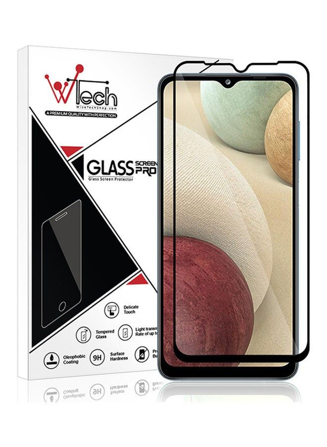IAF Tempered Glass Screen Protector For Samsung Galaxy A12 Clear/Black