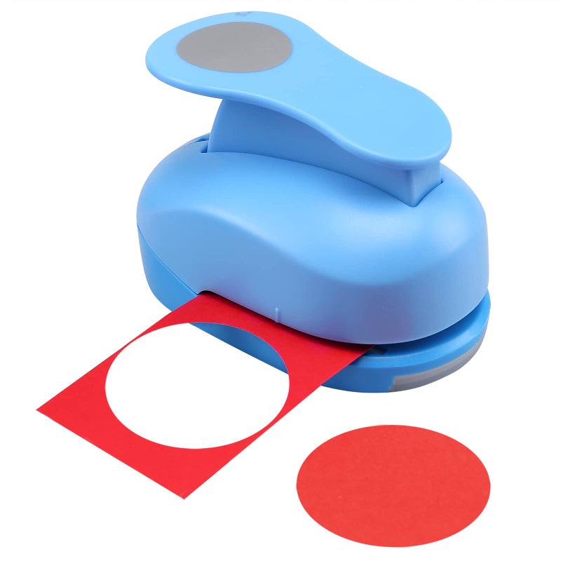 LOONENG 2 Inch Circle Punch, Circle Shape Lever Action Craft Punch, 50mm Round Shape Circle Hole Punch for Paper Crafts, Cardstock, Gift Wrapping, Greeting Cards and Scrapbooks - Image 1
