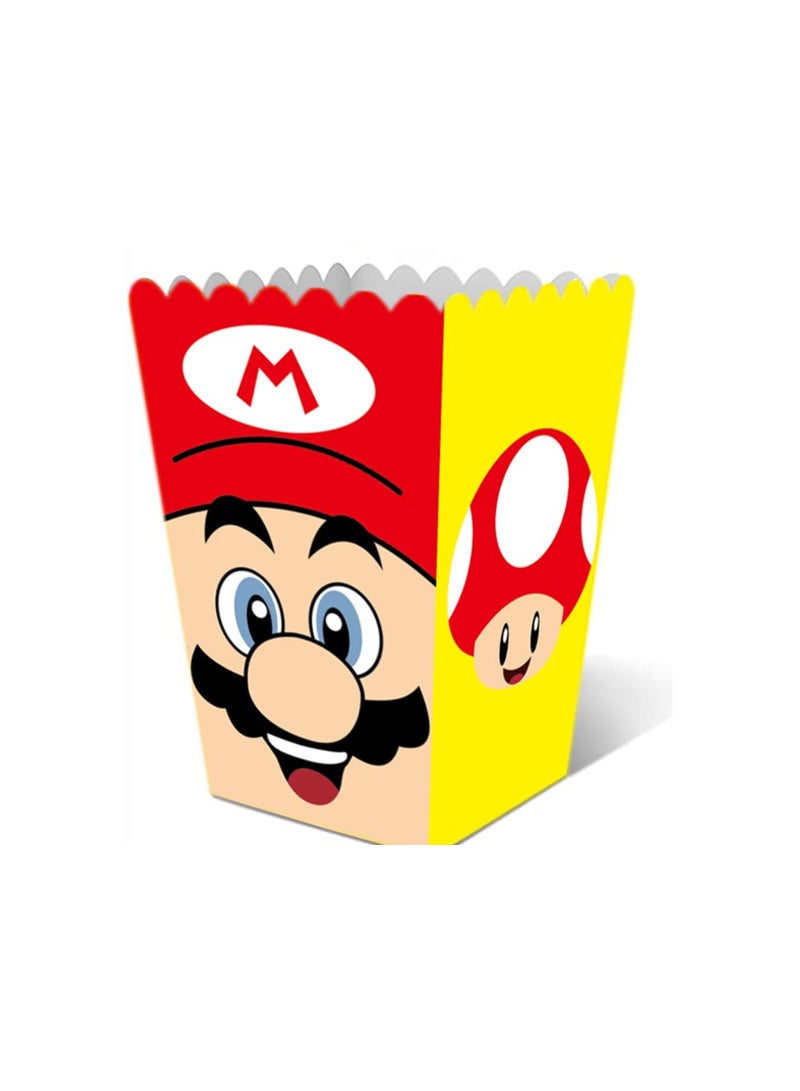 24 PCS Party Favor Boxes for Super Bros Mario Birthday Party Supplies Party Popcorn boxes for Super Bros Mario Party Favors - Image 4