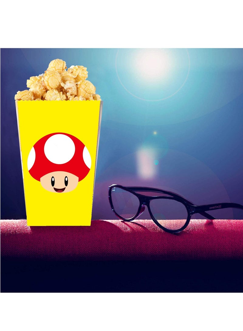 24 PCS Party Favor Boxes for Super Bros Mario Birthday Party Supplies Party Popcorn boxes for Super Bros Mario Party Favors - Image 5