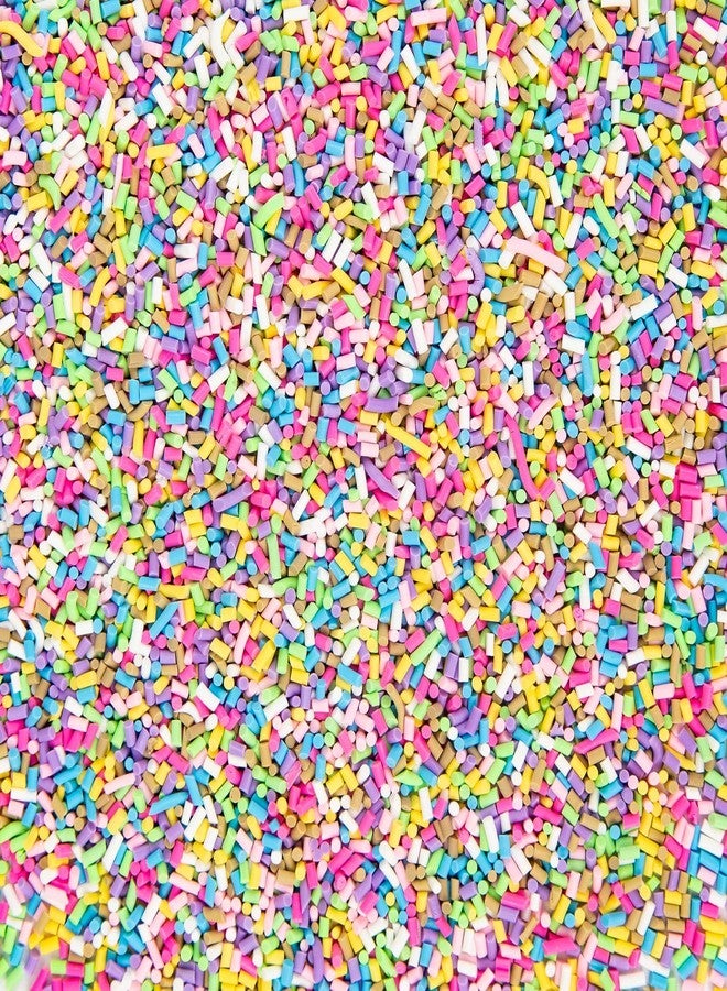 AUEAR, 100g Colorful Fake Candy Sweets Sugar Faux Sprinkles Polymer Resin Sprinkle Clay Nail Art Slices for DIY Crafts Phone Case Cake Dessert Simulation Food Decorations(Color B) - Image 1