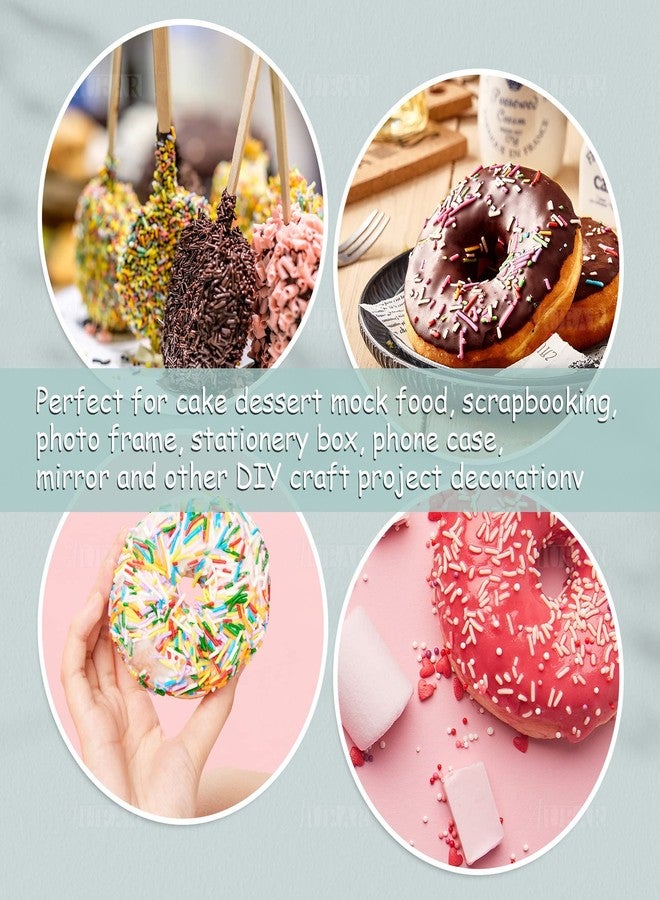 AUEAR, 100g Colorful Fake Candy Sweets Sugar Faux Sprinkles Polymer Resin Sprinkle Clay Nail Art Slices for DIY Crafts Phone Case Cake Dessert Simulation Food Decorations(Color B) - Image 5
