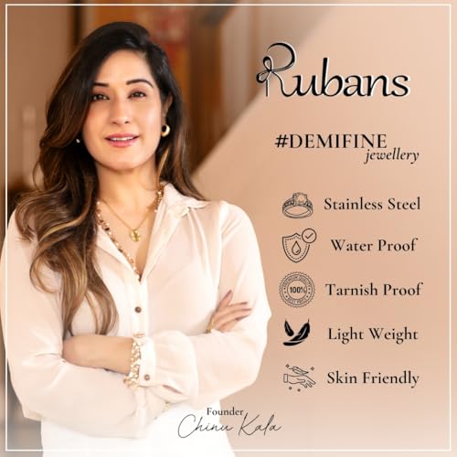 Rubans Womens 18K Gold-Plated Stainless Steel Tarnish-Free Waterproof Zirconia Openable Bracelet with Minimalist Design - Image 3