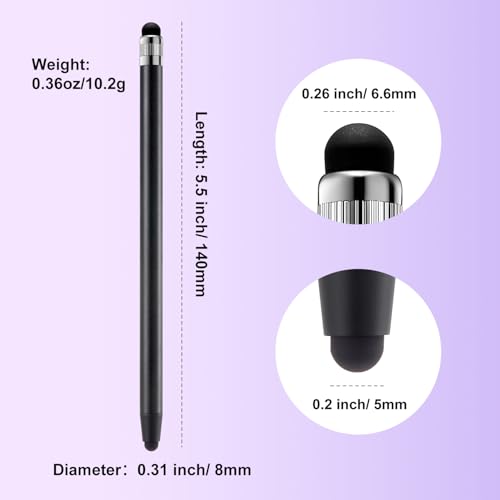 ChaoQ Stylus Pen for Touchscreen, 6pcs High Sensitivity and Precision Stylus Pen for iPad iPhone Android Suitable for All Touch Screens - Image 2