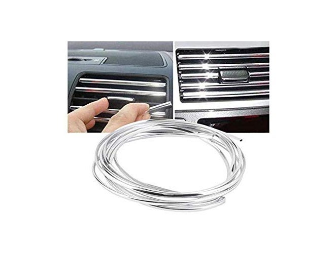 Guance AC Car Vent Chrome Car beeding for Tata Zest 2018(3 Meter) - Image 1