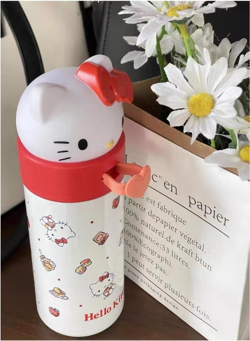 هالو كيتي كوب ماء هيلو كيتي من الفولاذ المقاوم للصدأ 316 معزول بدرجة الطعام 350 مل - Image 4