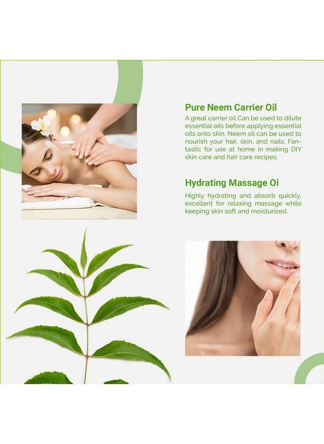 Natural Riches Neem Oil For Skin Care Cold Pressed 100% Pure Great For Hair Care Skin Nails Acne Antiaging Moisturizer You Can Also Use It On Plants 4 Fl Oz  - Image 4