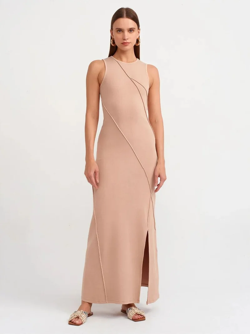 ديلفين Dilvin Women's Sleeveless Bodycon Maxi Dress