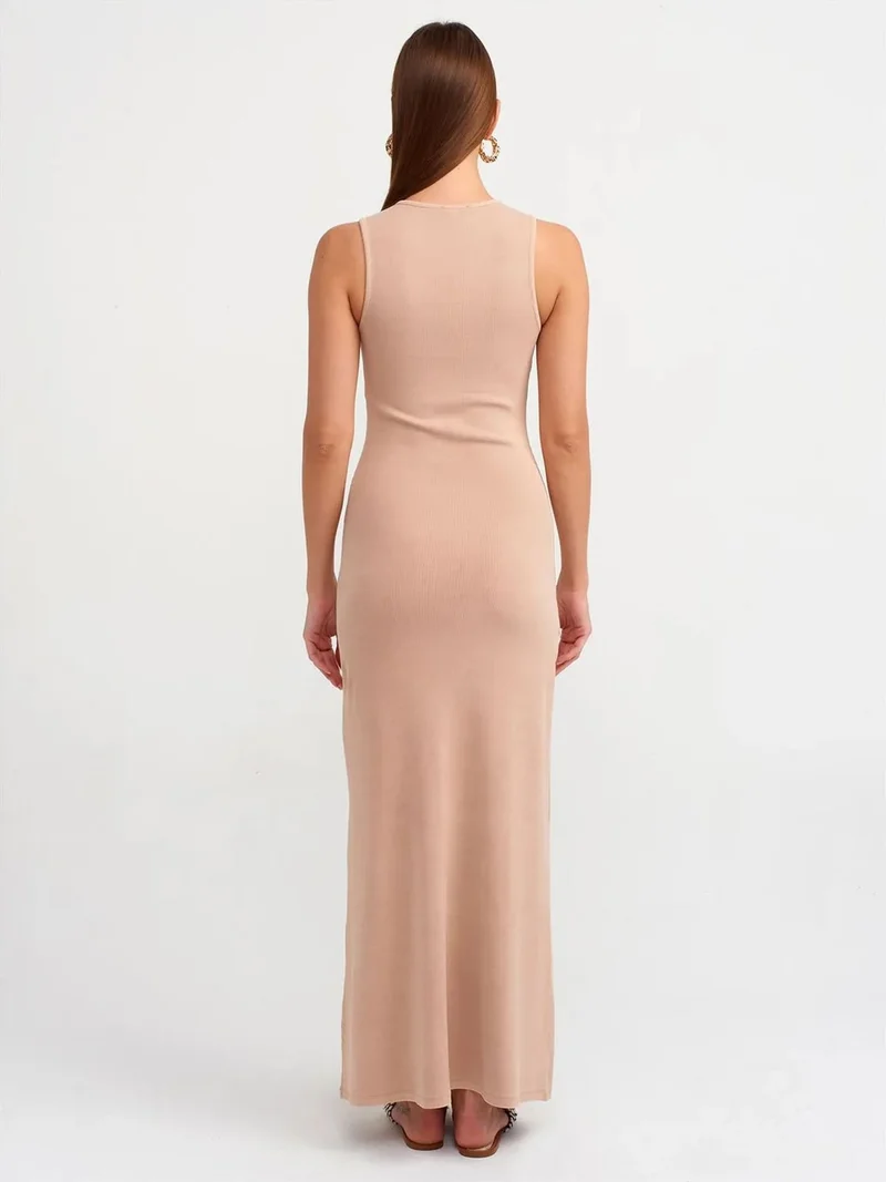 ديلفين Dilvin Women's Sleeveless Bodycon Maxi Dress