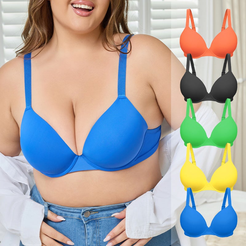 Plus Size Women's Push Up Bra with Underwire - Image 1