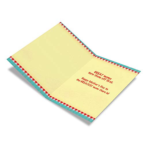 NobleWorks - Funny Mother's Day Greeting Card with 5 x 7 Inch Envelope (1 Card) Lick Beaters 9866 - Image 2