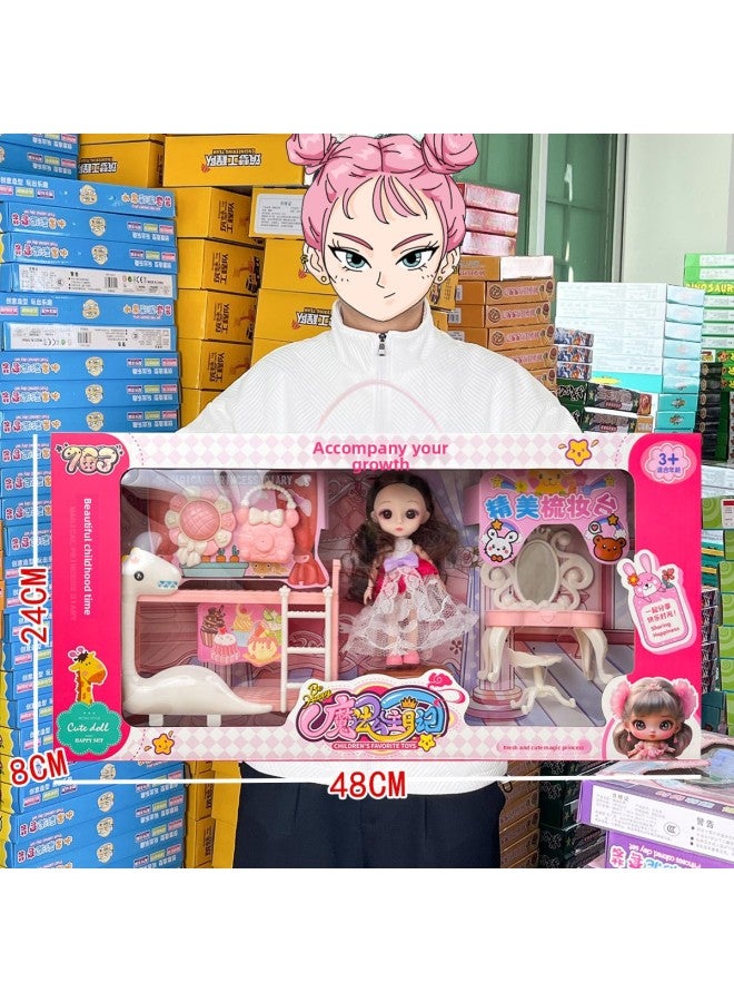 Children's And Girls' Toys Barb Doll Princess Dress-up Doll Lori Set Stall Agency Enrollment Gift Box