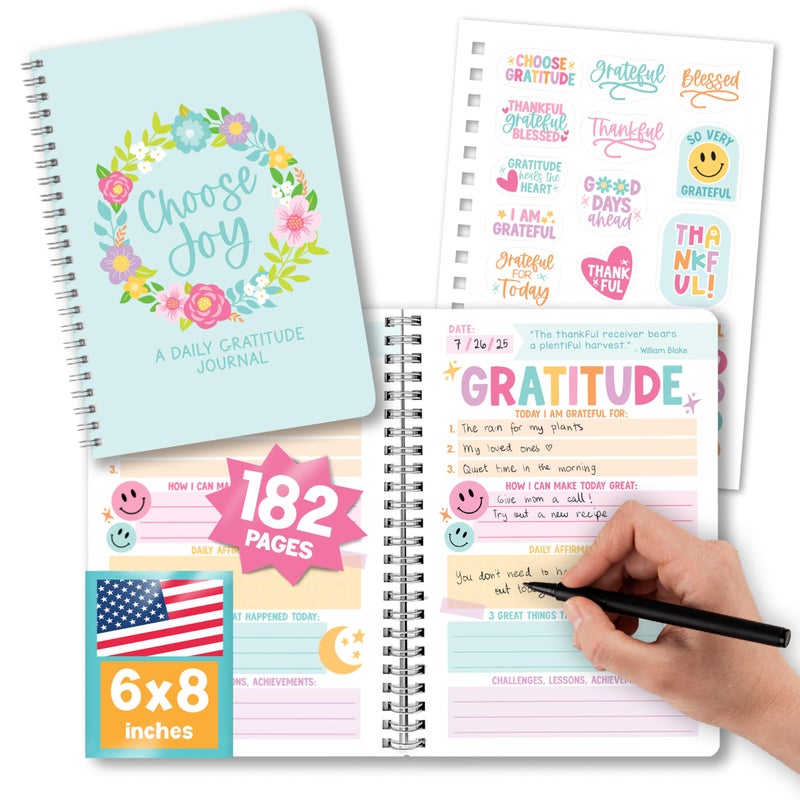Hadley Designs Daily Gratitude Journal For Women With Prompts - Christian Gratitude Journal for Women, Grateful Journals for Woman, Guided Thankful Journals with Prompts, Designed in USA - Image 1