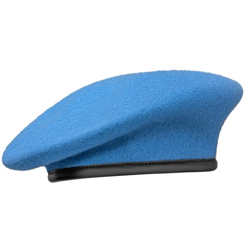 Gajaous British Military Berets with Leather Sweatband Adjustbale Army Wool Beret for Men Women - Image 1