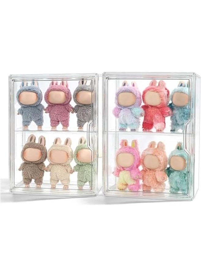 Arabest Display Case Compatible with Labubu POP MART, Acrylic Clear Display Box Shelf for POP MART Labubu Doll  - Image 3