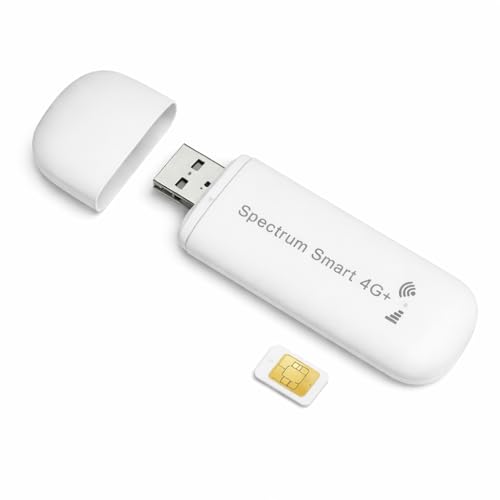 Spectrum Smart 4G LTE USB Cellular WiFi Hotspot with SIM Card – Creates WiFi from Mobile Data, Not a USB WiFi Adapter – Portable Travel Modem – North America/EU – Subscription Required - Image 1