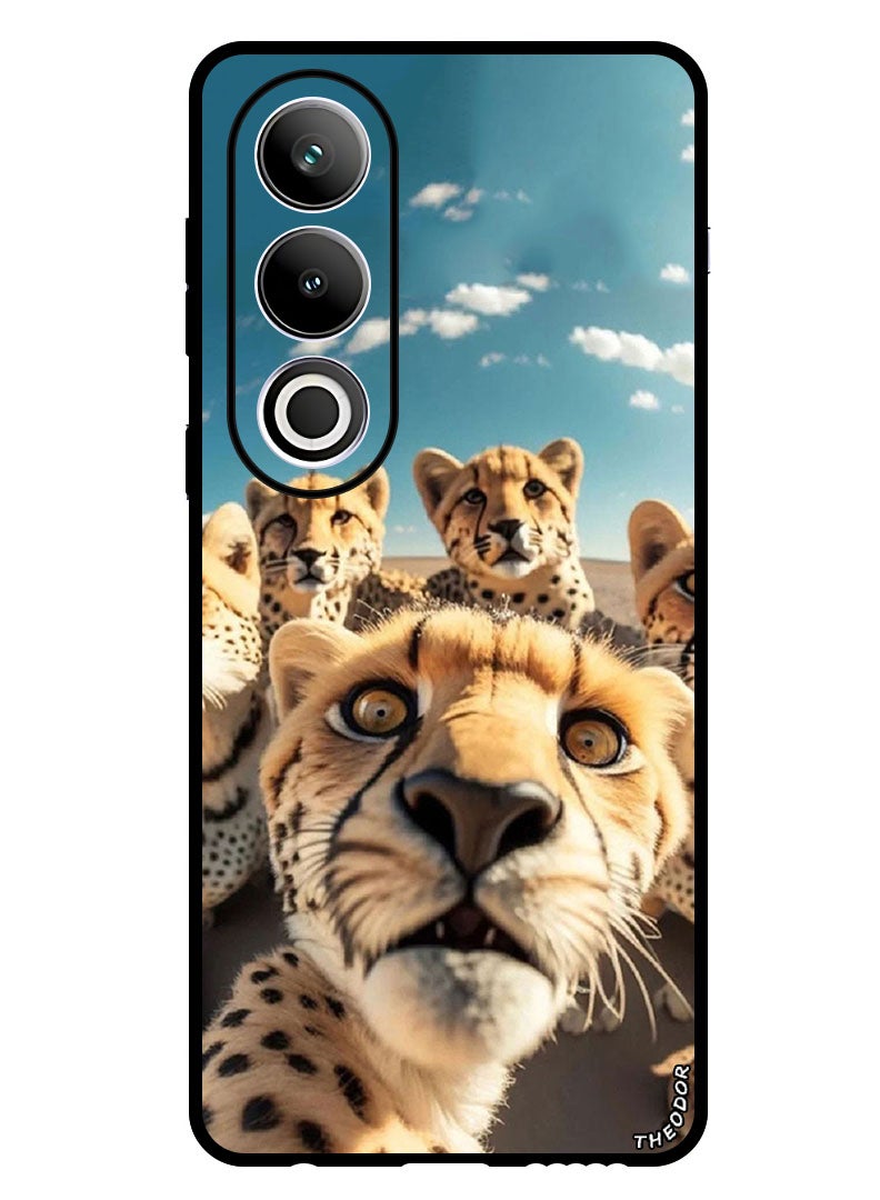 Theodor Protective Case Anti Scratch Shock Proof Bumper Cover For OnePlus Ace 3V Leopard Selfie - Image 1