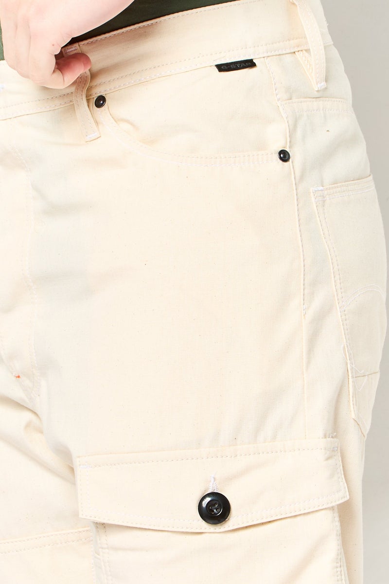 G-Star RAW Men Relaxed Fit Textured Tapered Pants, Beige - Image 3