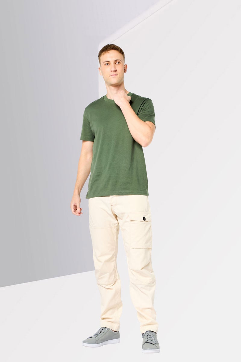 G-Star RAW Men Relaxed Fit Textured Tapered Pants, Beige - Image 2