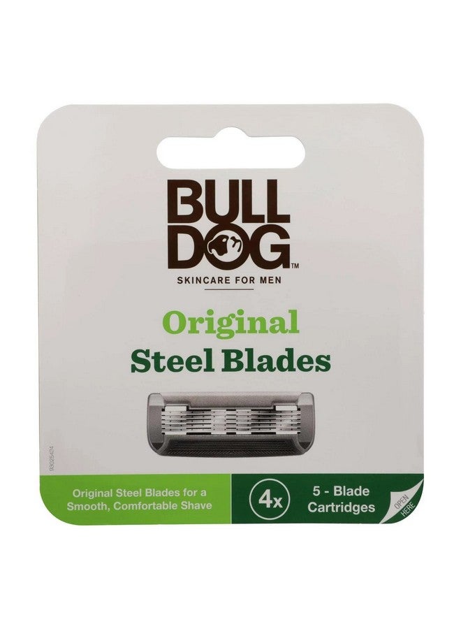 BULLDOG Ulldog Mens Skincare And Grooming Original Razor Blades Refills For Men 4 Count - Image 2