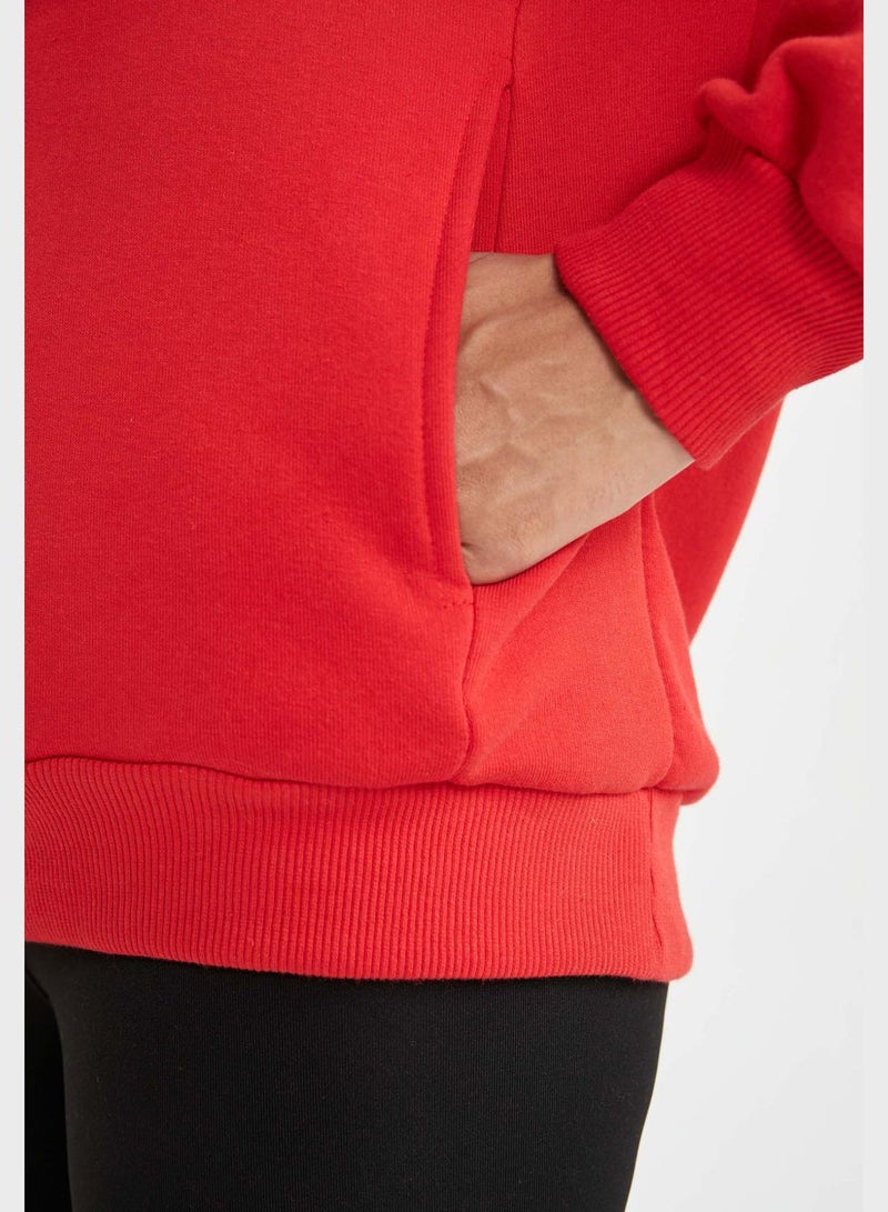 DeFacto Oversized Knitted Sweatshirt - Image 4