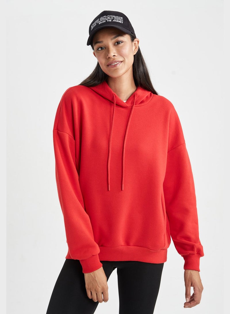 DeFacto Oversized Knitted Sweatshirt - Image 1