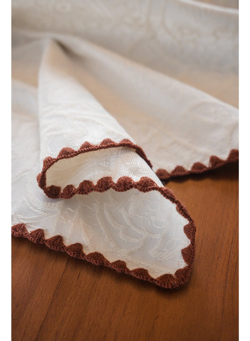 Pure Cotton Tablecloth, Dust-Proof Tablecloth (180×140cm) - High-Quality Durable Jacquard Tablecloth/Table Cover for Home Use - Image 5