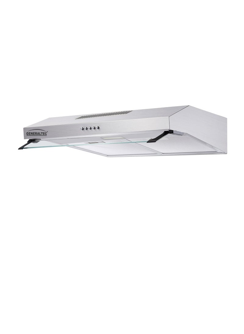 GENERALTEC شفاط جنرال تيك من الفولاذ المقاوم للصدأ مقاس 60 × 60، تصميم كلاسيكي، تشغيل هادئ ومستقر 