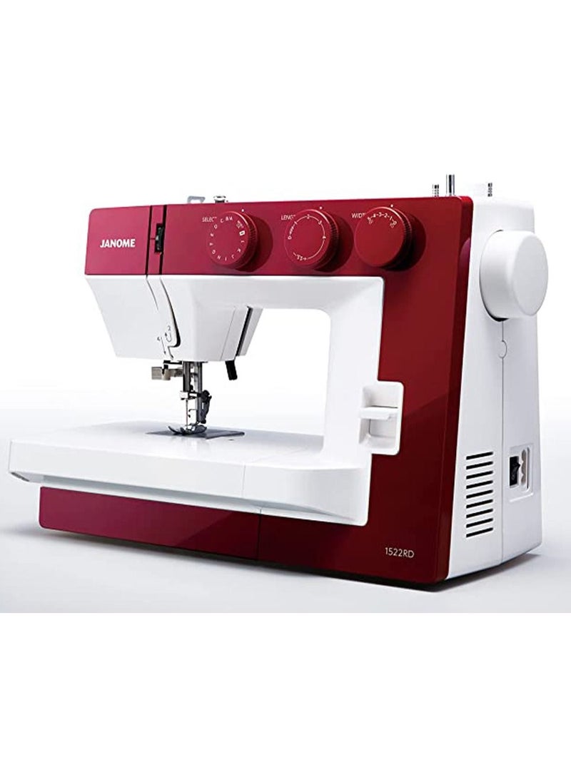 Janome - Janome Sewing Machine Model 1522RD (Color: Red ) - Image 1