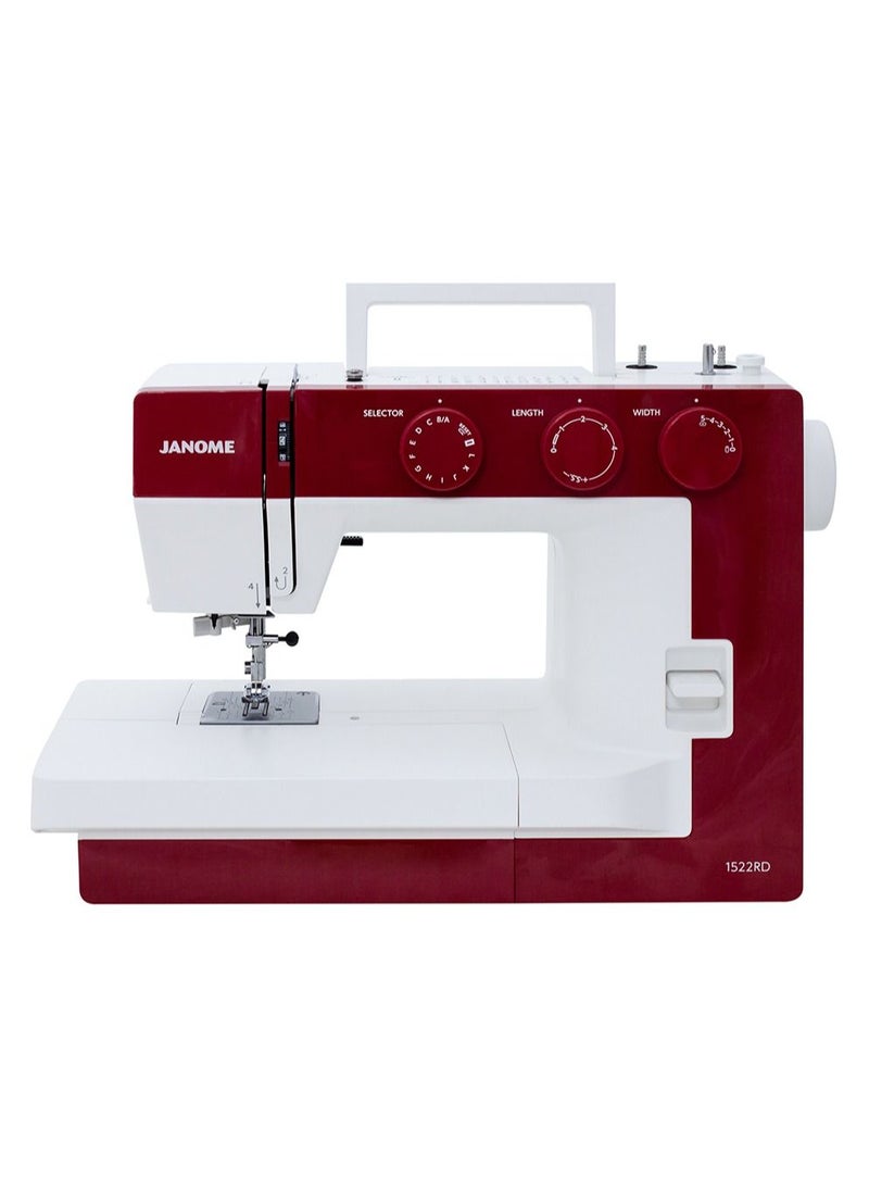 Janome - Janome Sewing Machine Model 1522RD (Color: Red ) - Image 1