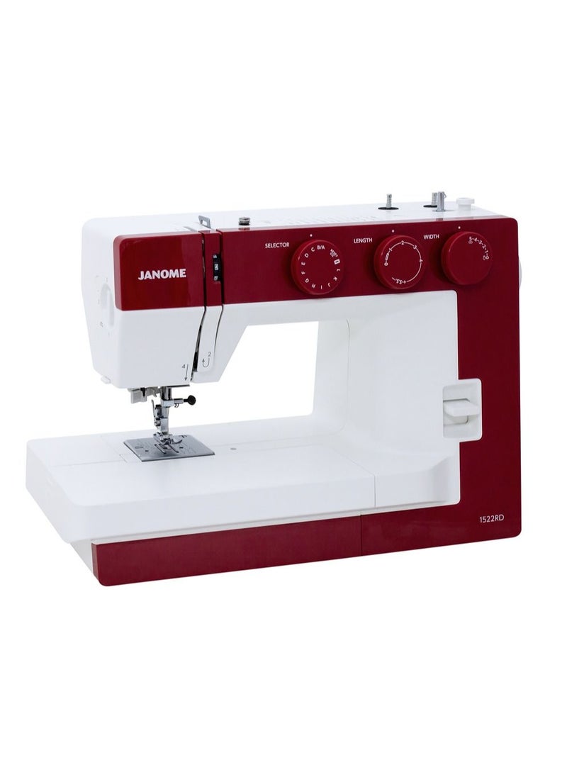 Janome - Janome Sewing Machine Model 1522RD (Color: Red ) - Image 1