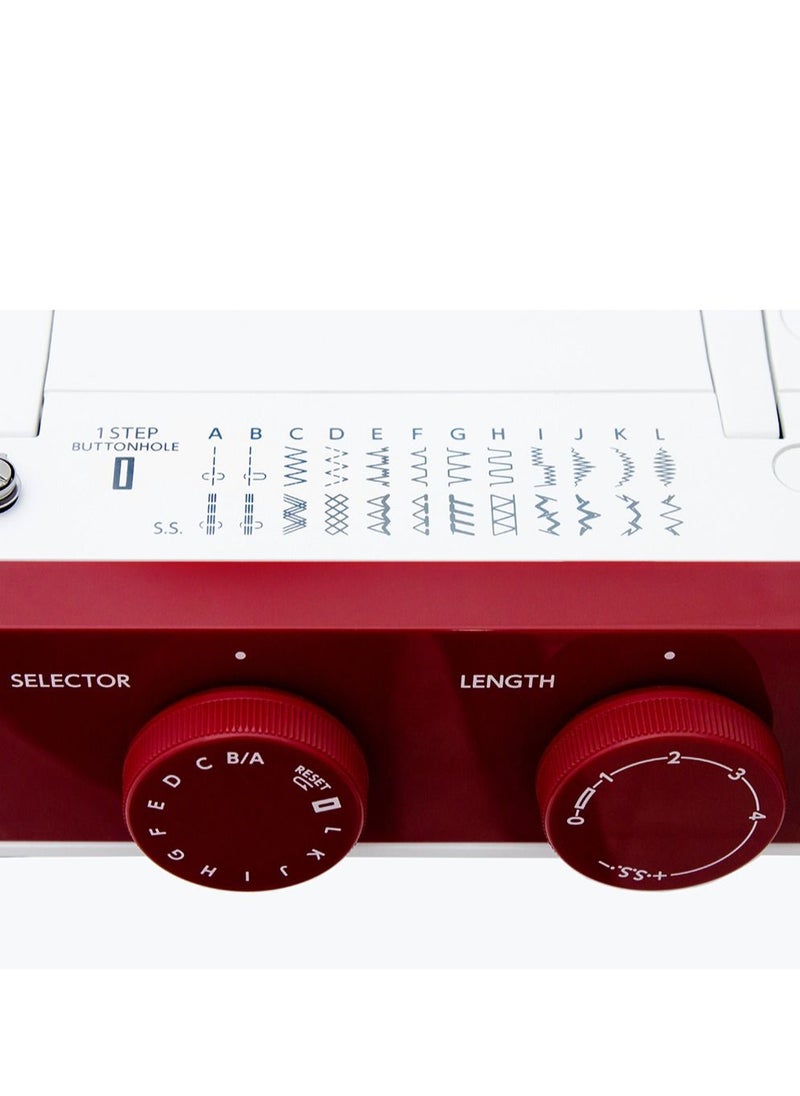 Janome - Janome Sewing Machine Model 1522RD (Color: Red ) - Image 1