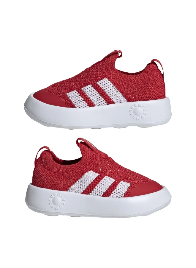Adidas Adidas Bubblecomfy I U Red Sportswear Shoes For Kids