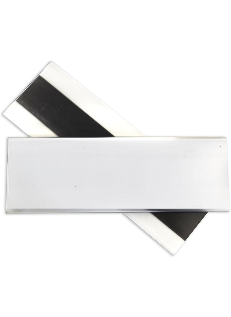 C-Line C-Line HOL-DEX Magnetic Shelf/Bin Label Holders, Side Load, 2 x 6, Clear, 10/Box  - Image 2