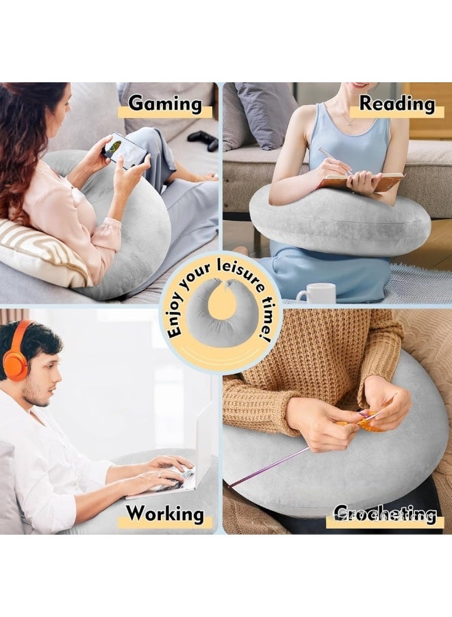 NIBEMINENT ErgoFlex Pro Support Pillow: Multi-Position Arm & Back Rest for Reading, Gaming, Maternity Care & Post-Op Recovery for Gamers/Office Workers/Expectant Mothers - Image 1