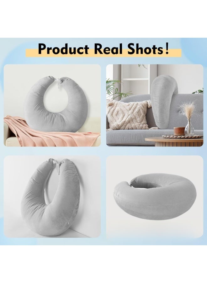 NIBEMINENT ErgoFlex Pro Support Pillow: Multi-Position Arm & Back Rest for Reading, Gaming, Maternity Care & Post-Op Recovery for Gamers/Office Workers/Expectant Mothers - Image 3